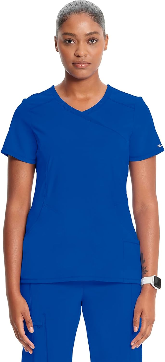 Infinity by Cherokee Women Nurse Scrubs Top Mock Wrap Review
