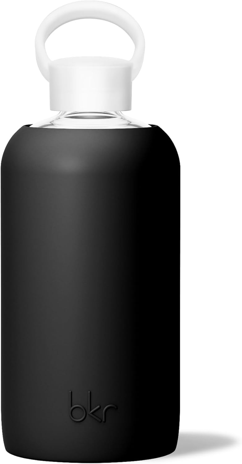 Big bkr Reusable Glass Water Bottle - Leakproof & Durable Design