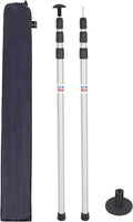 REDCAMP Aluminum Adjustable Camping Tarp Poles, Set of 2 - Lightweight