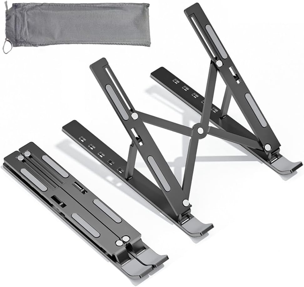 Qziano Portable Laptop Stand: Ergonomic & Adjustable