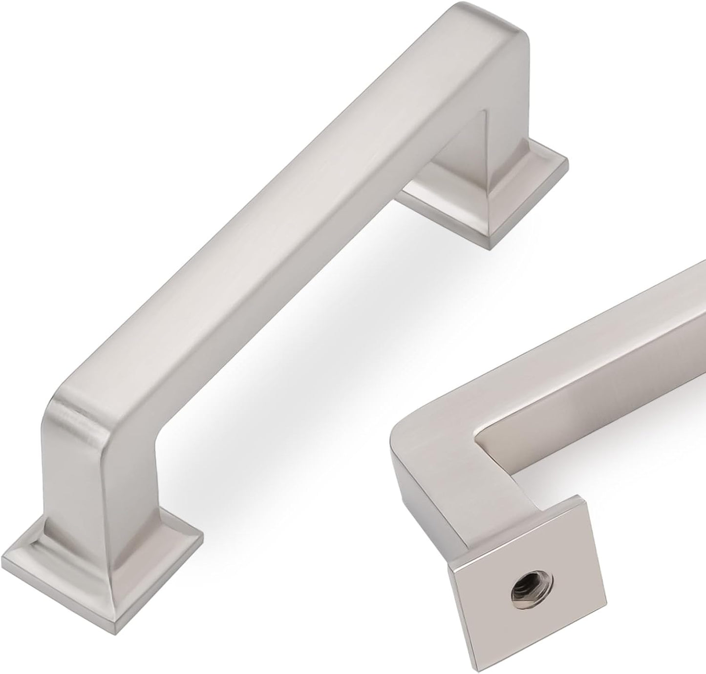 COTYKILEY 10 Pack 3 Inch Brushed Satin Nickel Cabinet Handles