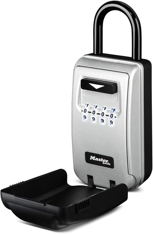 Master Lock Portable Key Lock Box with Light Up Dials for Security