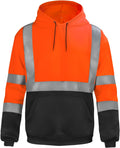 High Visibility Hoodie Pullover Sweatshirt - Class 3 Safety