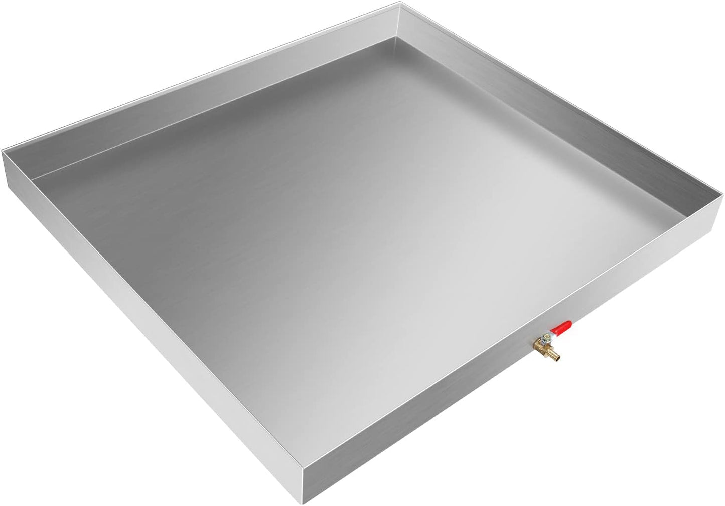 Heavy Duty Stainless Steel Washing Machine Pan - Prevent Leaks! 27 x 25 x 2.5 Inch