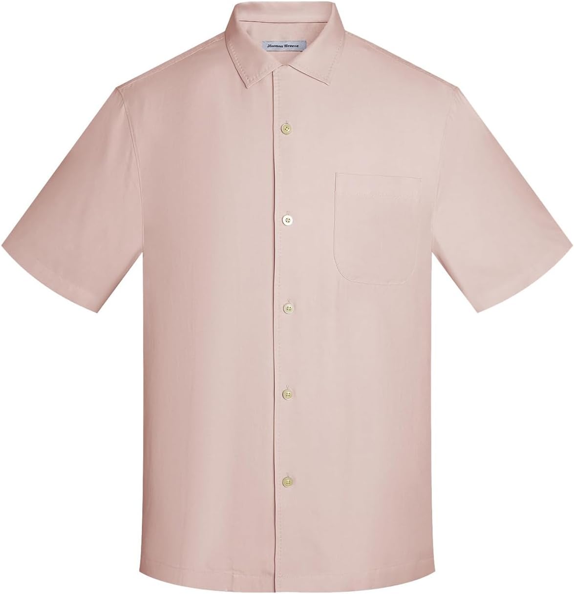 Men's Silk Hawaiian Short Sleeve Button Down Shirt for Summer