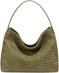 Woven Suede Shoulder Bag for Women by Molodo - Elegant Tote