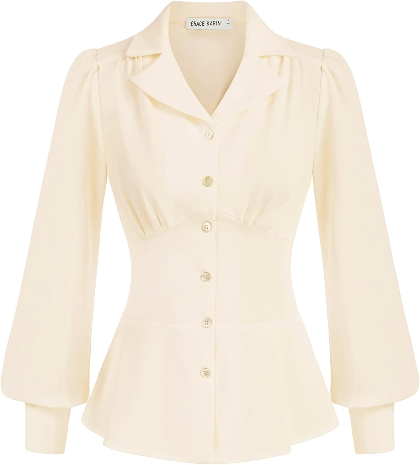 Chic Womens Long Sleeve Tops for Business Casual Elegance
