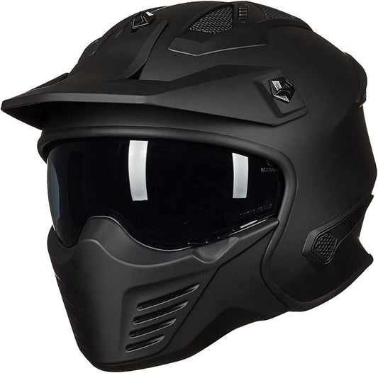 ILM Open Face Motorcycle Helmet for Dirt Bike and ATV Riders