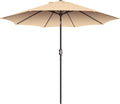 9Ft Patio Umbrella with Crank & Tilt - Durable UV Protect Canopy