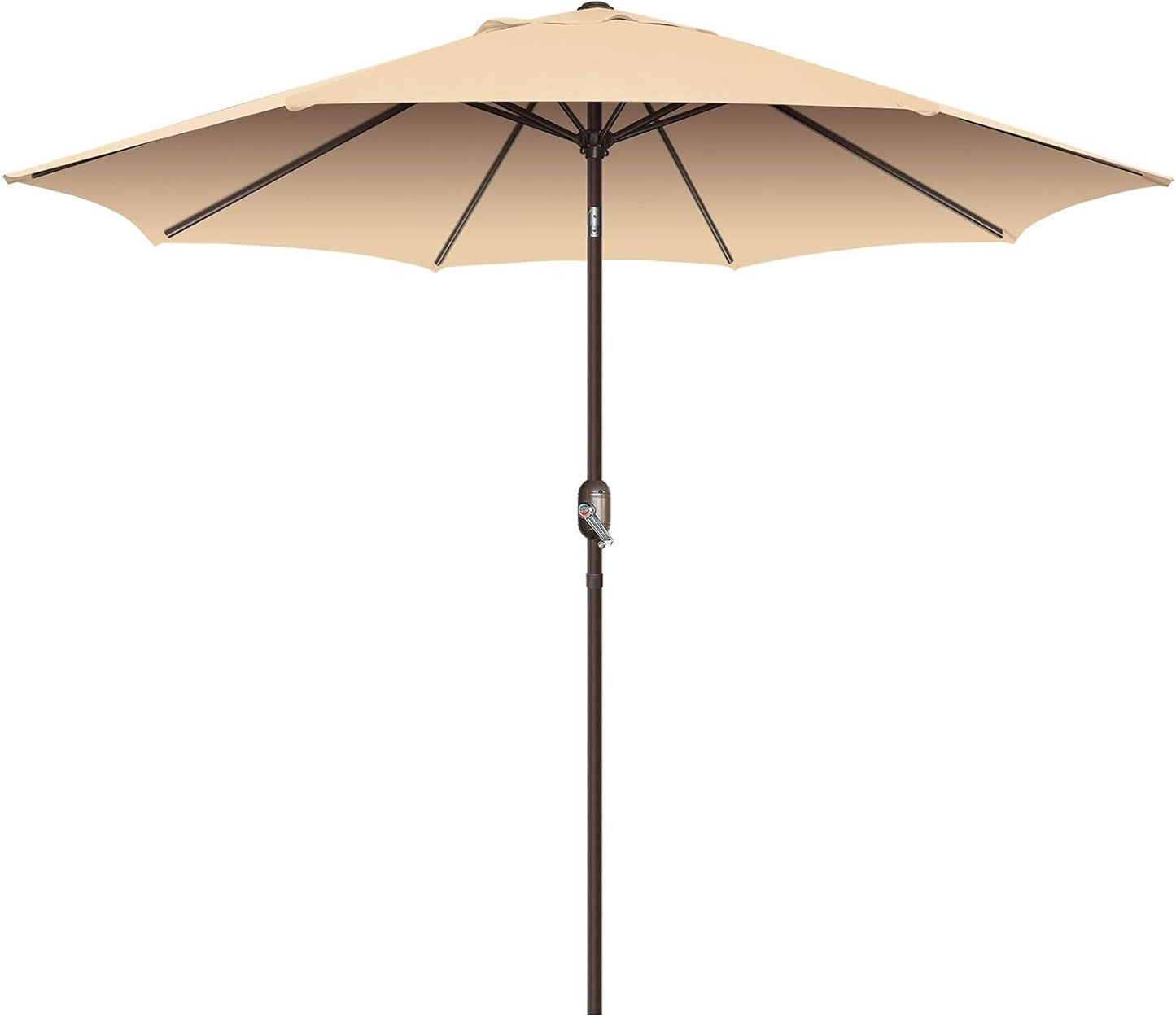 9Ft Patio Umbrella with Heavy Duty Pole for Outdoor Spaces