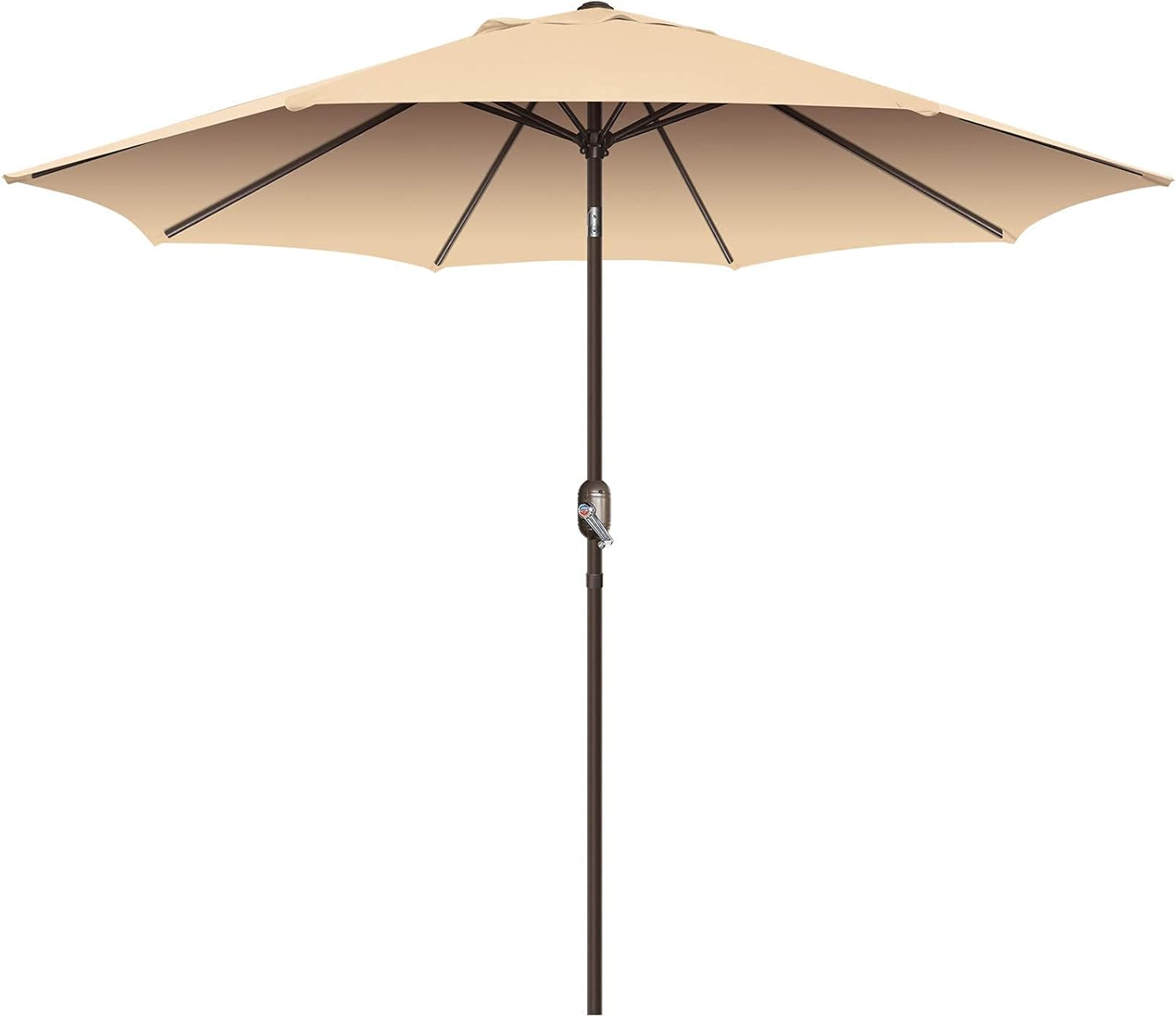 9Ft Patio Umbrella with Heavy Duty Pole for Outdoor Spaces