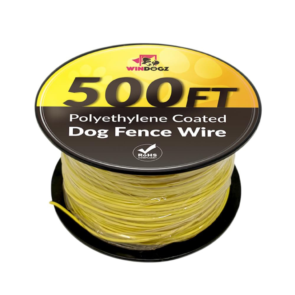 Windogz 500 ft Electric Dog Fence Wire: Easy Install, Compatible, Durable