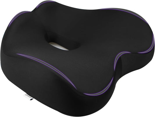 Memory Foam Office & Car Seat Cushion - Pain Relief!