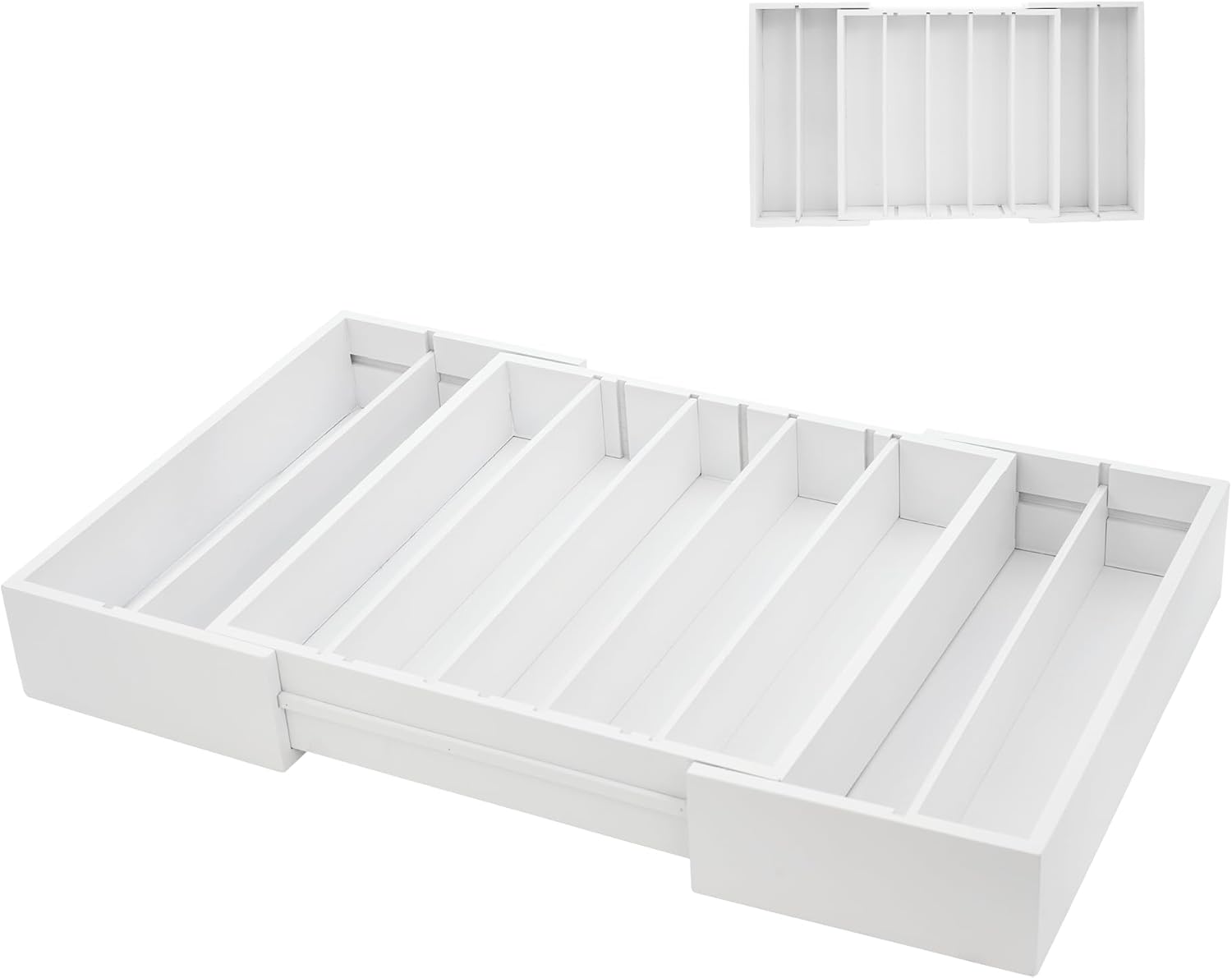MinBoo Bamboo Drawer Organizer for Coffee Pods and Tea Bags