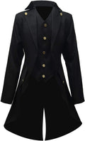 Men's Steampunk Victorian Frock Coat - Uniform Cloth Jacket