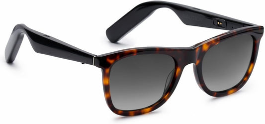 Nautica Dockside Smart Sunglasses - Wireless Open-Ear Sound, Polarized UV400 - Black Gradient