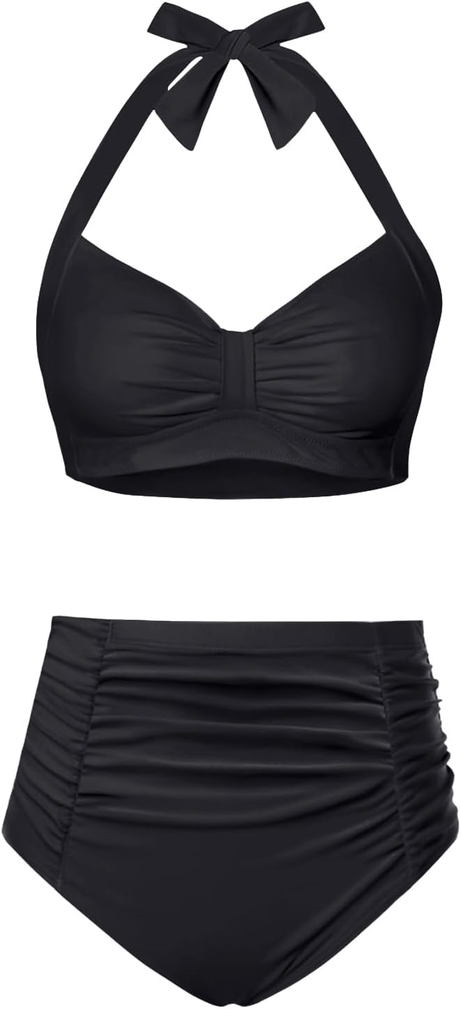 High Waisted Bikini Set for Women with Tummy Control Style