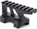 8 Slots Picatinny Riser Mount 1.76 in High - Low-Profile Optic Riser