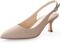 Ankis Women's Slingback Kitten Heels Closed Pointed Toe 2.5in