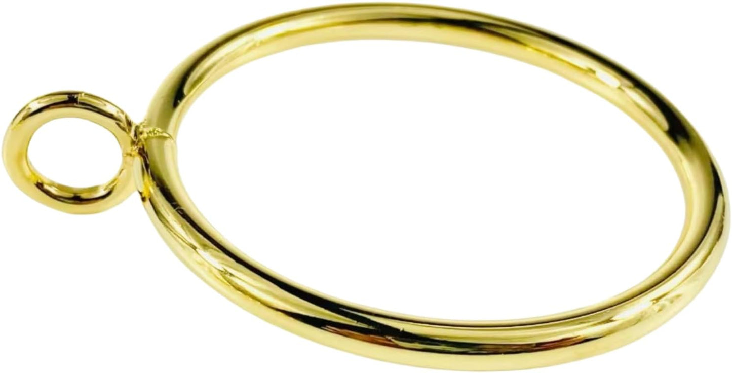 Bectyton 24-Pack Gold Curtain Rings - Securely Fit 1 1/4 Rods