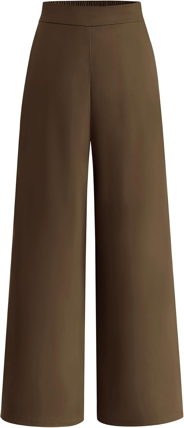 High Waisted Wide Leg Pants for Women - Business Casual Style
