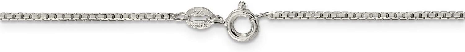 Genuine .925 Sterling Silver Octagonal Box Chain Necklace