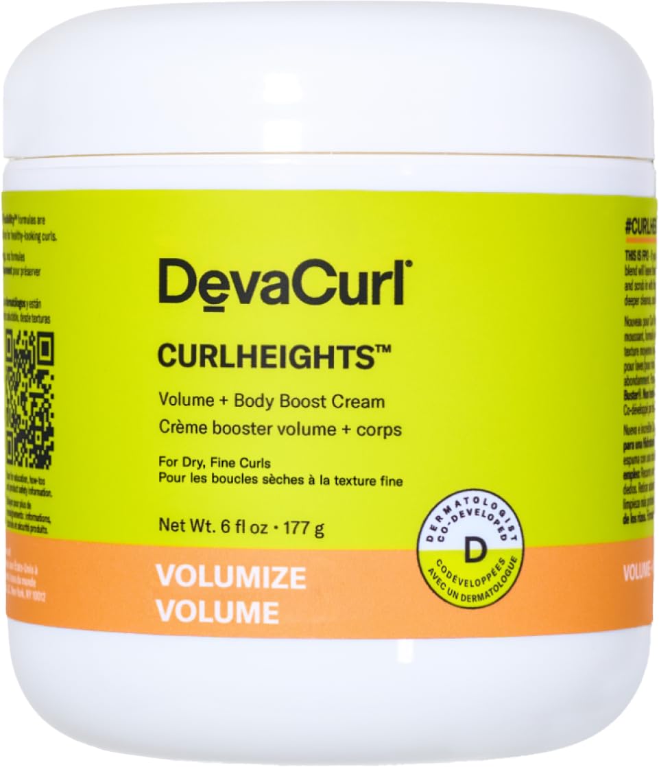 DevaCurl CurlHeights Volume + Body Boost Cream for Curly Hair