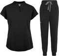 niaahinn Scrubs Set for Women Jogger Nurse Uniform