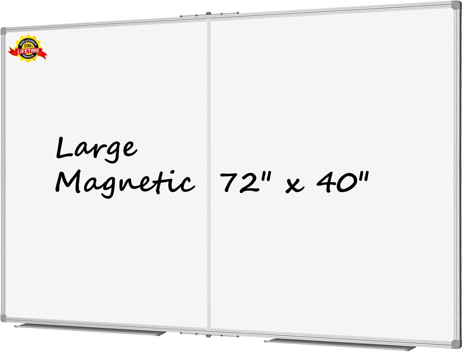 Lockways Large Magnetic Dry Erase Board for Home and Office