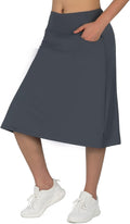 Women's Midi Length Skort 24in Knee Length - Modest Athletic Skirt