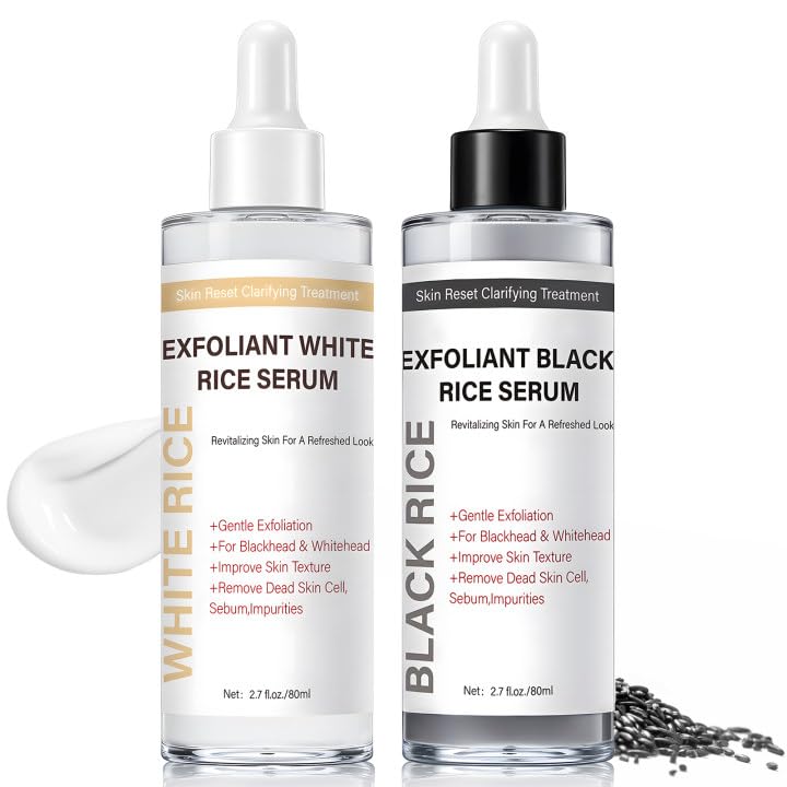 Gentle Rice Exfoliant Duo for Soft, Hydrated Skin Glow