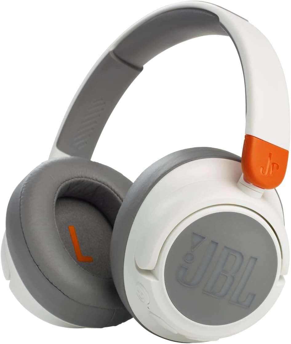 JBL JR 460NC: White Noise-Cancelling Kids Headphones