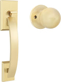 Haidms Gold Door Handle Exterior Entry Handleset - Durable Finish