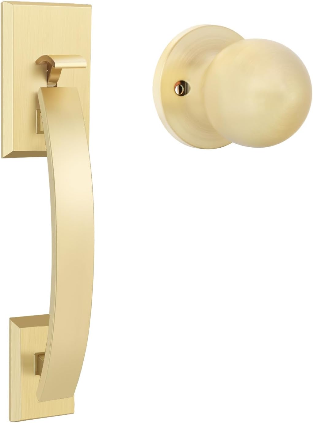 Haidms Gold Door Handle Set for Entry and Exterior Doors