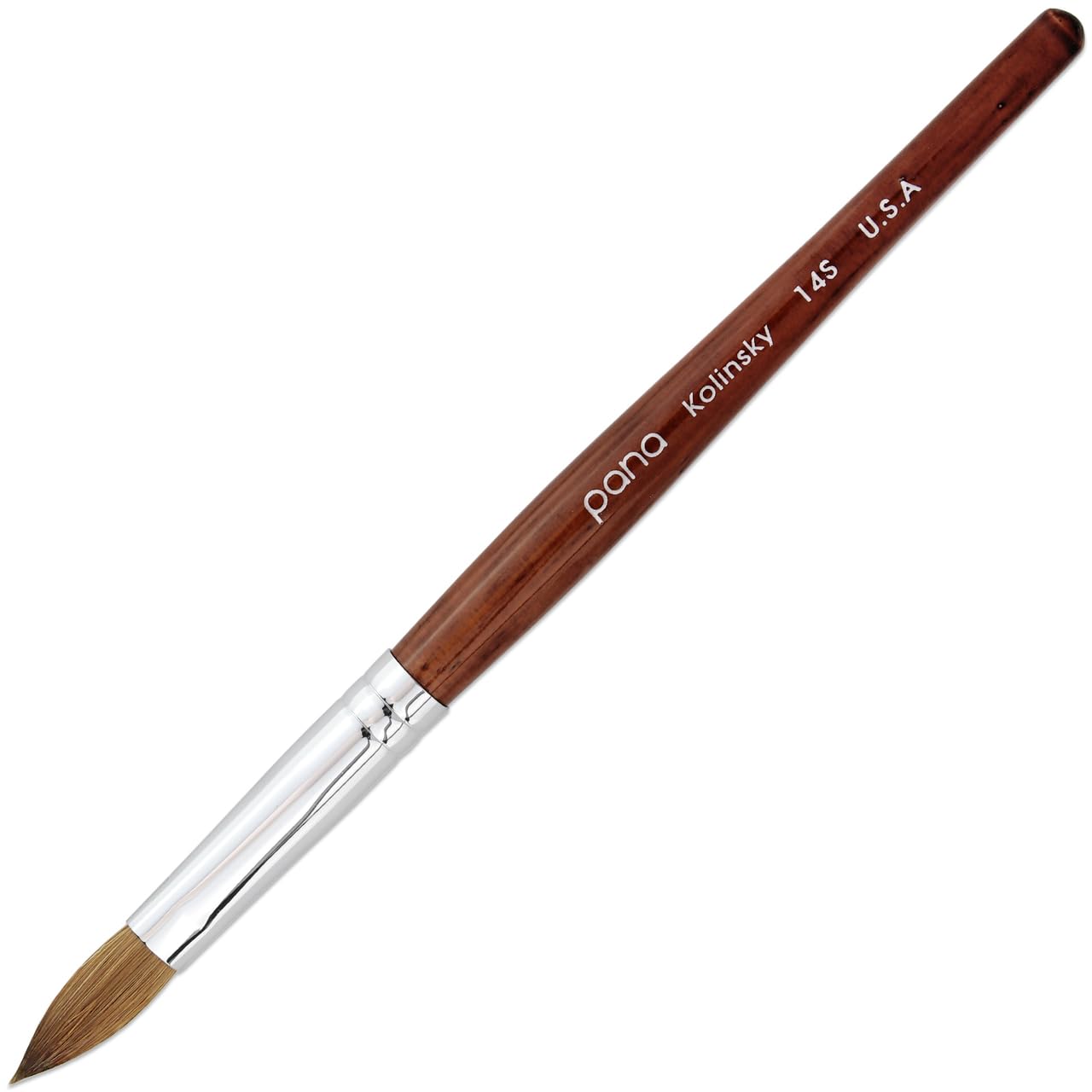 PANA Pure Kolinsky Hair Acrylic Nail Brush - Size 14 for Pros