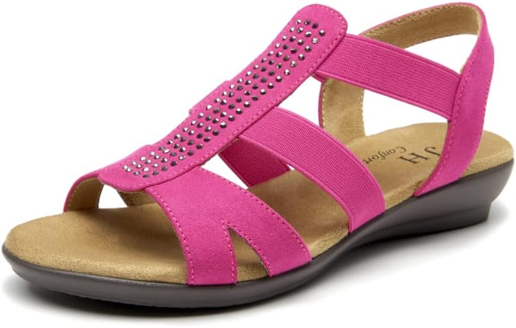 VJH confort Women's Comfort Flat Sandals for Summer Style
