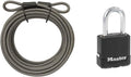 Master Lock Steel Bike Lock Cable and Heavy Duty Padlock - Secure