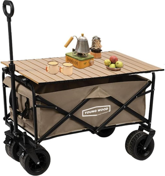 Collapsible Utility Wagon: All-Terrain Sports Beach Cart