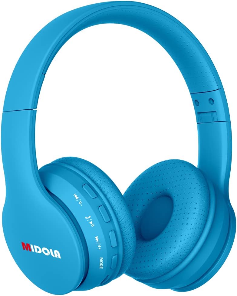 Midola Kids Bluetooth Headphones: 60H Play Time, Safe Volume Limit