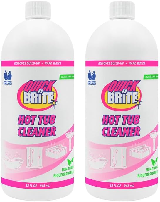 Quick n Brite Heavy Duty Hot Tub Cleaner for Sparkling Clean Tubs
