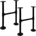 30 Inch Industrial Pipe Table Leg Set for Vintage Furniture