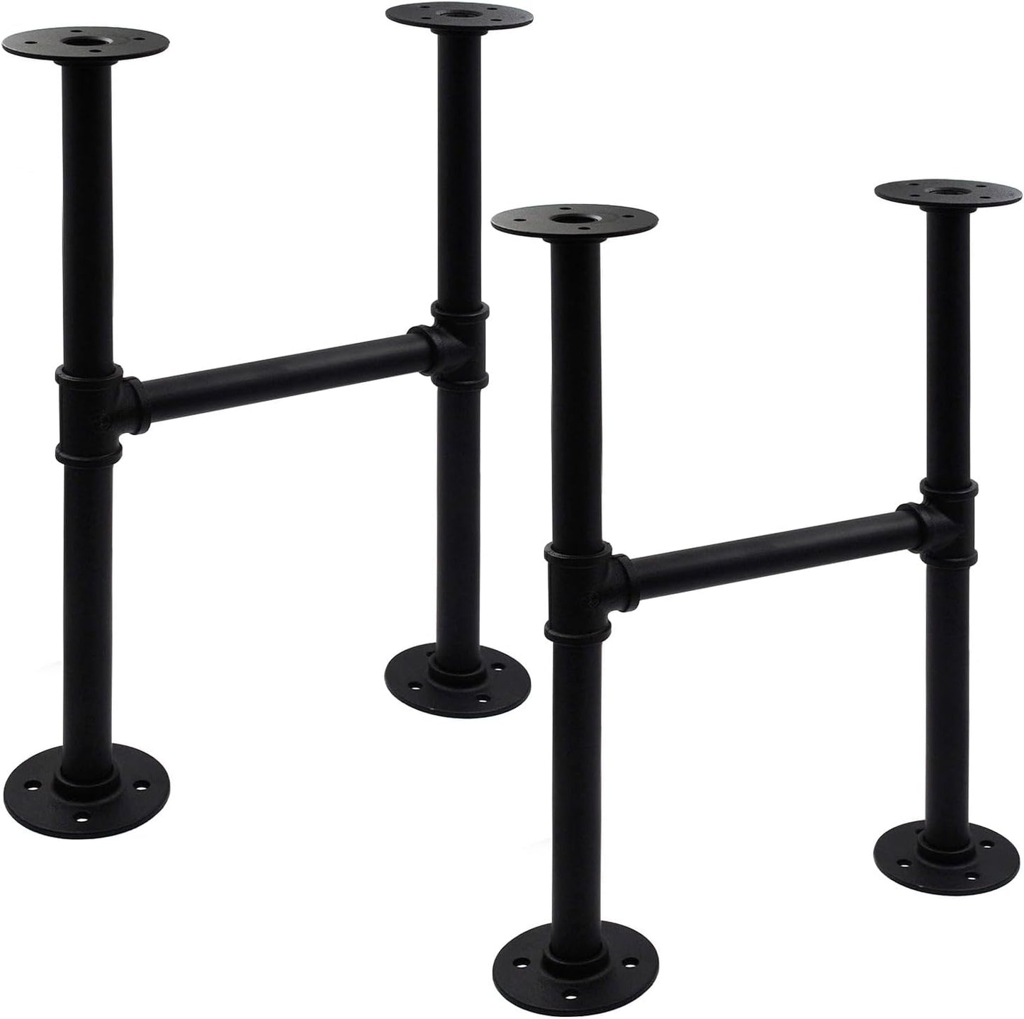 30 Inch Industrial Pipe Table Leg Set for Vintage Furniture