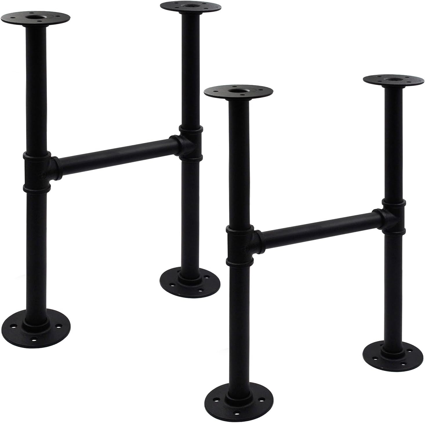 30 Inch Industrial Pipe Table Leg Set for Vintage Furniture