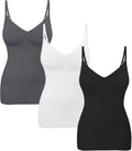 Euyzou Womens Tummy Control Shapewear Tank Top - Smooths Waist, V-Neck