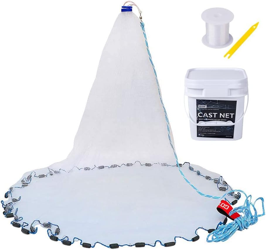 Goture Fishing Cast Net: Efficient Bait Catching
