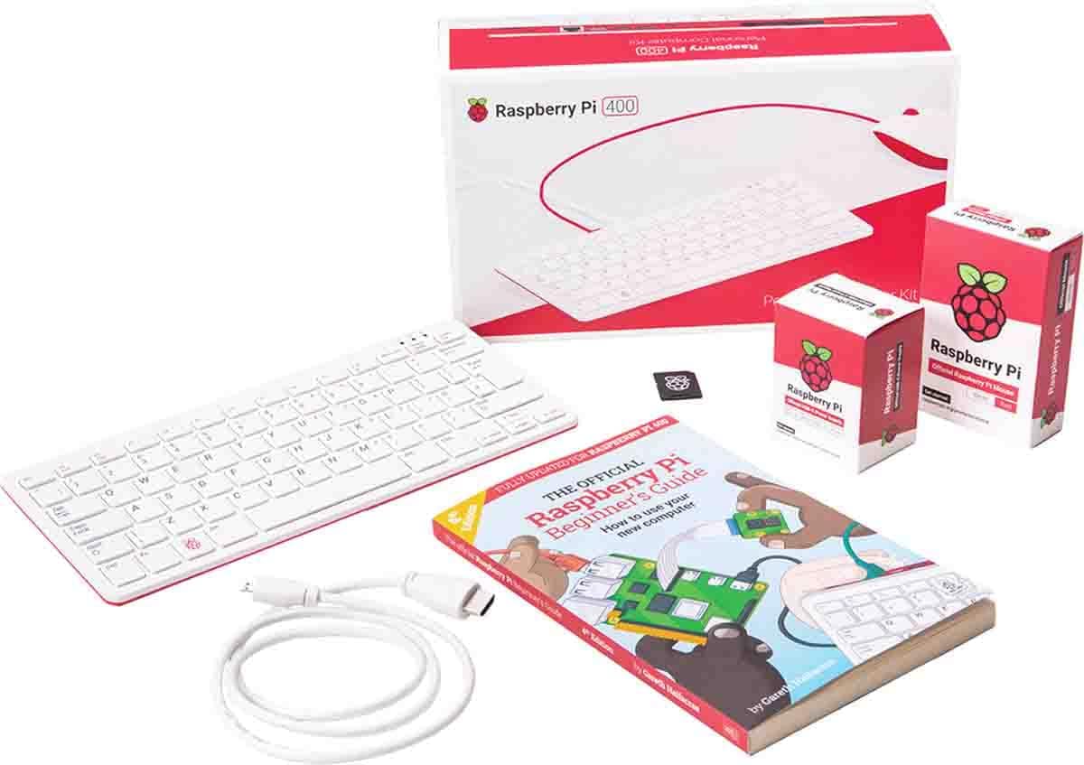 Raspberry Pi 400 Computer Kit with 16 GB MicroSD and HDMI Cable