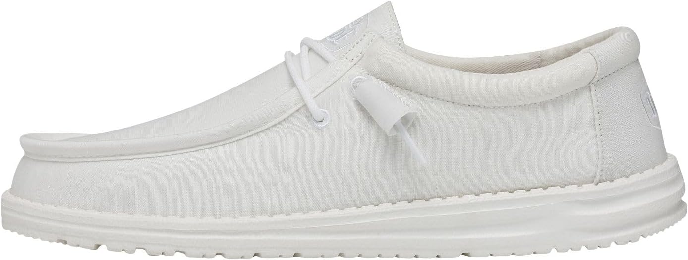 Hey Dude Men's Wally Slub Moc Toe Shoes for Ultimate Comfort