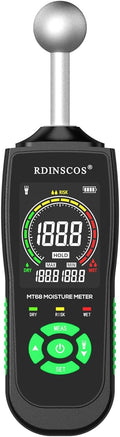 RDINSCOS MT68 Pinless Moisture Meter for Walls and Floors
