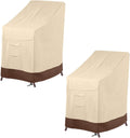 Stackable Patio Chair Cover 2 Pack - Waterproof Heavy Duty Protection