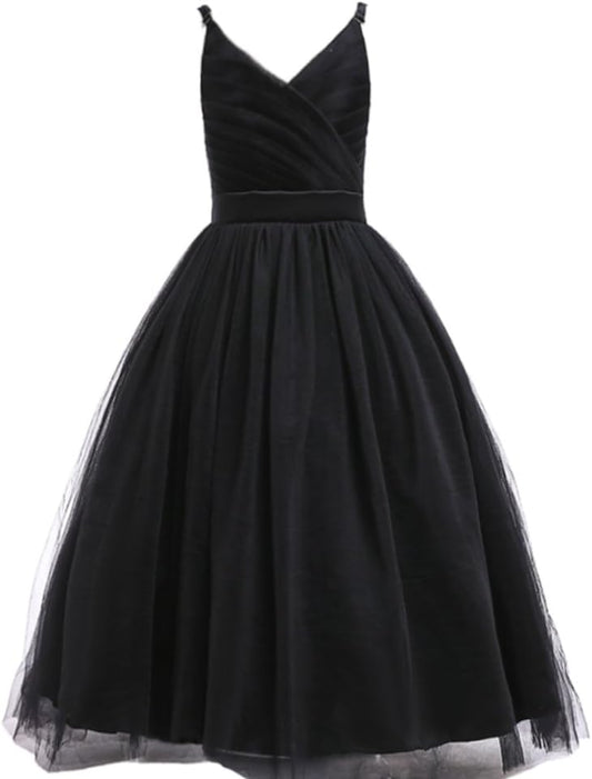 Glamulice Flower Girls Tulle Dress for Special Occasions